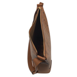 MCM "KLARA" VISETOS LARGE HOBO LUXE HANDBAG COGNAC 14” x 12” x 4”