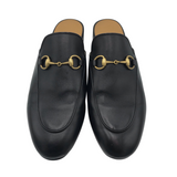 GUCCI PRINCETOWN LEATHER MULES w/ BOX LUXE SHOES BLACK 37.5