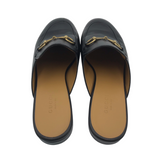 GUCCI PRINCETOWN LEATHER MULES w/ BOX LUXE SHOES BLACK 37.5