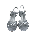 VANELI STRAPPY HEELS SHOES SILVER 9.5
