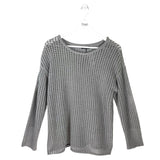 APNY RET$108 KNIT LONG SWEATER GRAY MEDIUM