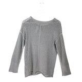 APNY RET$108 KNIT LONG SWEATER GRAY MEDIUM