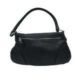 SALVATORE FERRAGAMO LEATHER SHOULDER HANDBAG BLACK