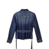 CABI NWT$159 DENIM BUTTON JACKET BLUE MEDIUM