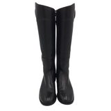 TORY BURCH W/BOX RIDING DESIGNER BOOTS BLACK 8.5