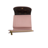 LOUIS VUITTON 2018 "ARIANE" MONOGRAM TRI-FOLD LUXE WALLET BROWN/PINK