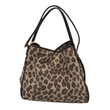 COACH RET$398 ANIMAL SHOULDER BAG HANDBAG CREAM BROWN