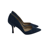 ANN TAYLOR POINT TOE HEEL SHOES NAVY 7M