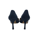 ANN TAYLOR POINT TOE HEEL SHOES NAVY 7M