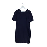BADGLEY MISCHKA SHORT SLEEVE DESIGNER DRESS NAVY 16