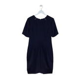 BADGLEY MISCHKA SHORT SLEEVE DESIGNER DRESS NAVY 16