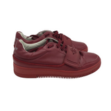 ROBERTO CAVALLI LEATHER SNEAKER SHOES RED 8