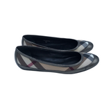 BURBERRY NOVA/CANVAS FLATS DESIGNER SHOES TAUPE 38