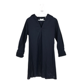 VINCE COLLAR LONG SLEEVE DESIGNER DRESS NAVY SMALL