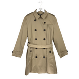 BURBERRY TRENCH W/BELT LUXE COAT CREME 8