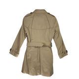 BURBERRY TRENCH W/BELT LUXE COAT CREME 8