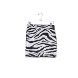 ALICE + OLIVIA NWT$395 SEQUIN MINI DESIGNER SKIRT WHITE BLACK 4