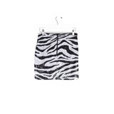 ALICE + OLIVIA NWT$395 SEQUIN MINI DESIGNER SKIRT WHITE BLACK 4