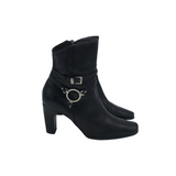 HARLEY DAVIDSON HEEL BOOTIE BOOTS BLACK 6.5