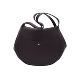 WANDLER CALF LEATHER SHOULDER HANDBAG DRK PURPLE