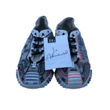 DOLCE & GABBANA GRAFFITI NS1 SNEAKERS MEN SHOE WHITE/BLACK 45