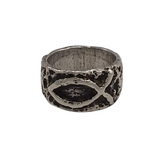 JAMES AVERY .925 FISH BAND RING SILVER 8.5