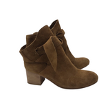 RACHEL ZOE SUEDE BOOTIE BOOTS TAN 6