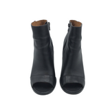 COACH OPEN TOE BOOTIE BOOTS BLACK 7.5