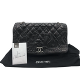 CHANEL PARIS-MOSCOW RED SQUARE TOTE LUXE HANDBAG BLACK