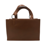 LOEWE VINTAGE ANAGRAM SOFT LEATHER LUXE HANDBAG BROWN