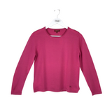BURBERRY MERINO WOOL LS LUXE TOP PINK 42