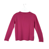BURBERRY MERINO WOOL LS LUXE TOP PINK 42