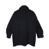 ERMENEGILDO ZEGNA RET$6950 "OASI" CASHMERE ZIP MEN COAT BLACK XLARGE