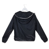 ARMANI EXCHANGE ZIP HOOD MEN JACKET BLACK GREY MEDIUM