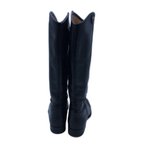 FRYE RET$298 LEATHER KNEE BOOTS BLACK 6B