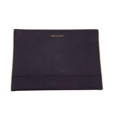 REBECCA MINKOFF LEATHER ENVELOPE CLUTCH HANDBAG PURPLE