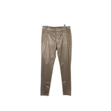METALLIC SKINNY DESIGNER PANT GOLD 12