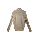 ANN TAYLOR SURPLICE LONG SLEEVE CASHMERE SWEATER CREAM LARGE