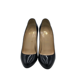 CHRISTIAN LOUBOUTIN PATENT LEATHER "FIFI" 85 PUMPS LUXE SHOES BLACK 37.5