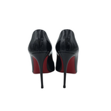 CHRISTIAN LOUBOUTIN PATENT LEATHER "FIFI" 85 PUMPS LUXE SHOES BLACK 37.5