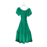 LILLY PULITZER NWT$298 SHORT SLEEVE MAXI DESIGNER DRESS GREEN GOLD SMALL
