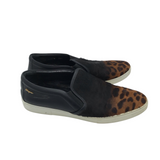 SALVATORE FERRAGAMO PONYHAIR SNEAKER SHOES BROWN BLACK 9.5