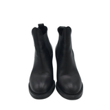 BLOCK HEEL BOOTIE DESIGNER SHOES BLACK 38
