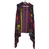 KNIT DUSTER DESIGNER VEST BLUE PINK OS