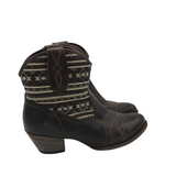 ARIAT ANKLE WESTERN BOOTS BROWN CREME 10