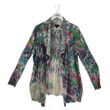 ESCADA SPORT PRINT OPEN LONG SLEEVE DESIGNER CARDIGAN MULTI XLARGE