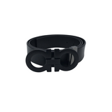 FERRAGAMO LEATHER BELT MEN ACCESSORIES BLACK 42