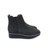 ANTONIO MELANI WEDGE SUEDE BOOTIE BOOTS BROWN 7M