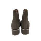 ANTONIO MELANI WEDGE SUEDE BOOTIE BOOTS BROWN 7M