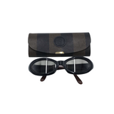 FENDI THICK FRAME FS199 LUXE SUNGLASSES BROWN